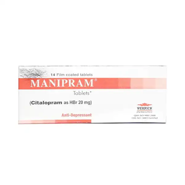 Manipram 20 Mg 14 Tablets